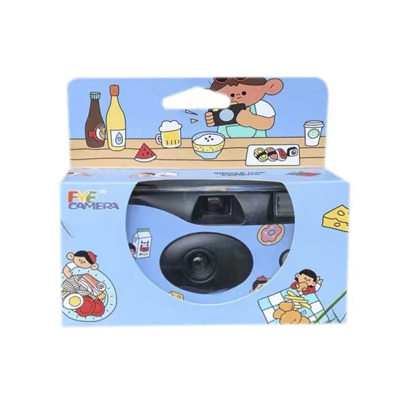 Пленка 35 мм Одноразовая камера со вспышкой со встроенной 12exp/18ex [/36exp цветная пленка и щелочная батарея с индивидуальной цветной коробкой