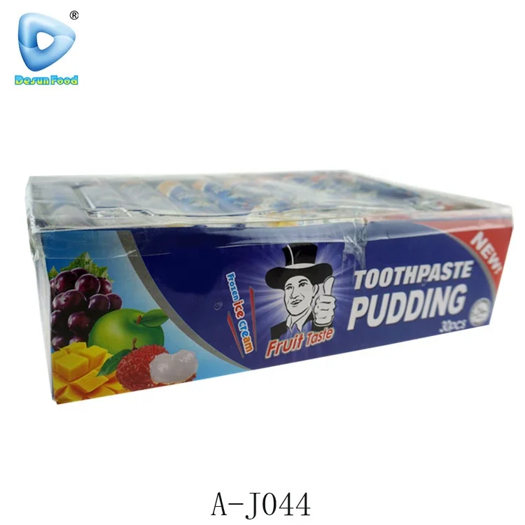Китайская дешевая зубная паста в форме фруктового желе