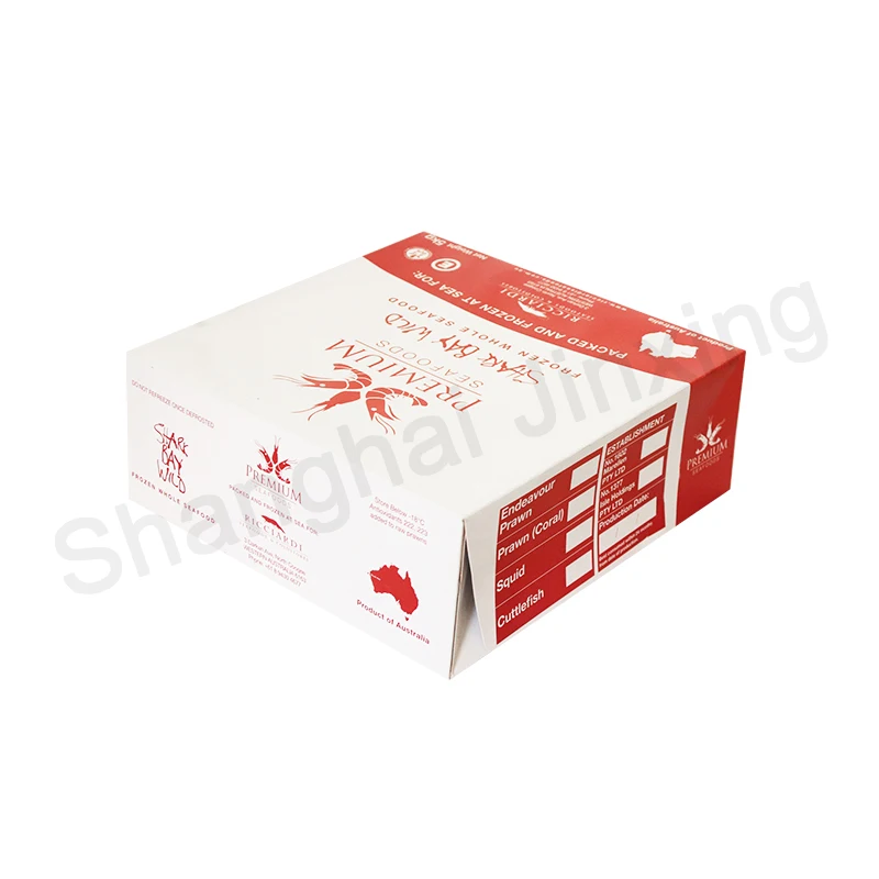 Mantis shrimp  Corrugated Cardboard Farm Fresh Customized Custom Logo Frozen Shrimp Box