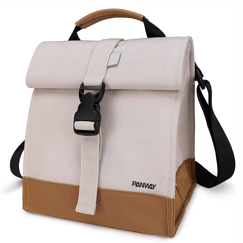 Lunch bags kids Custom Portable Thermal roll top lunch Tote Insulated cooler bags for Office School