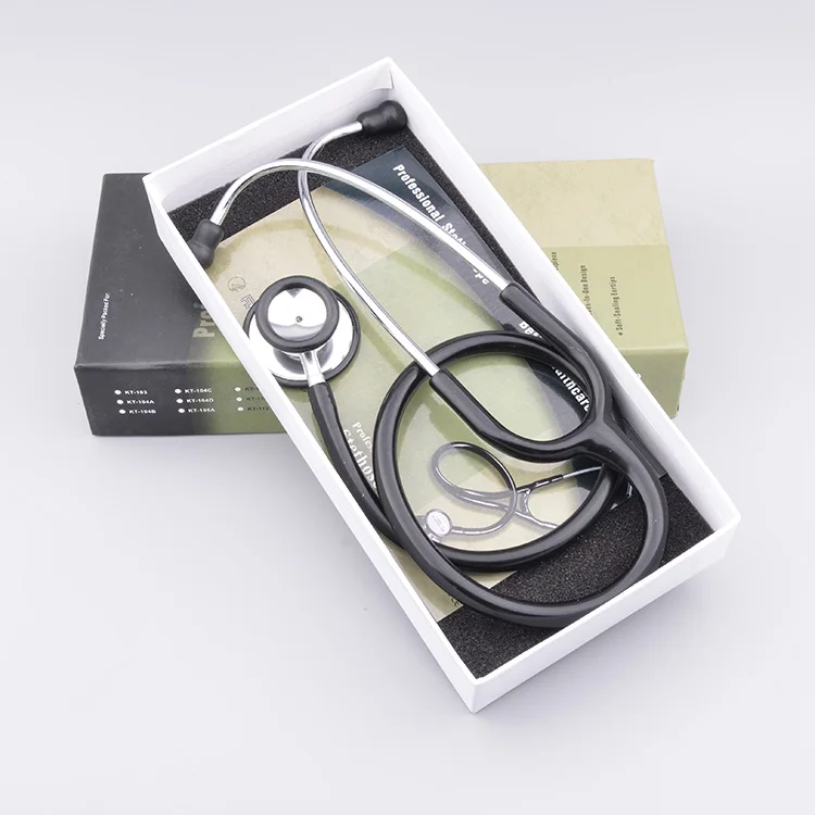 Professional Stainless Steel Stethoscope  Portable Dual-Head Household Medical Stethoscope for Kids Adult
