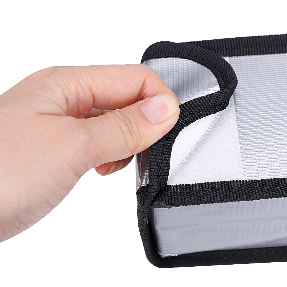 Fiberglass Fire Retardant Explosion Proof Safe Carrying Case Bag Fireproof Battery Storage Lipo RC Bag