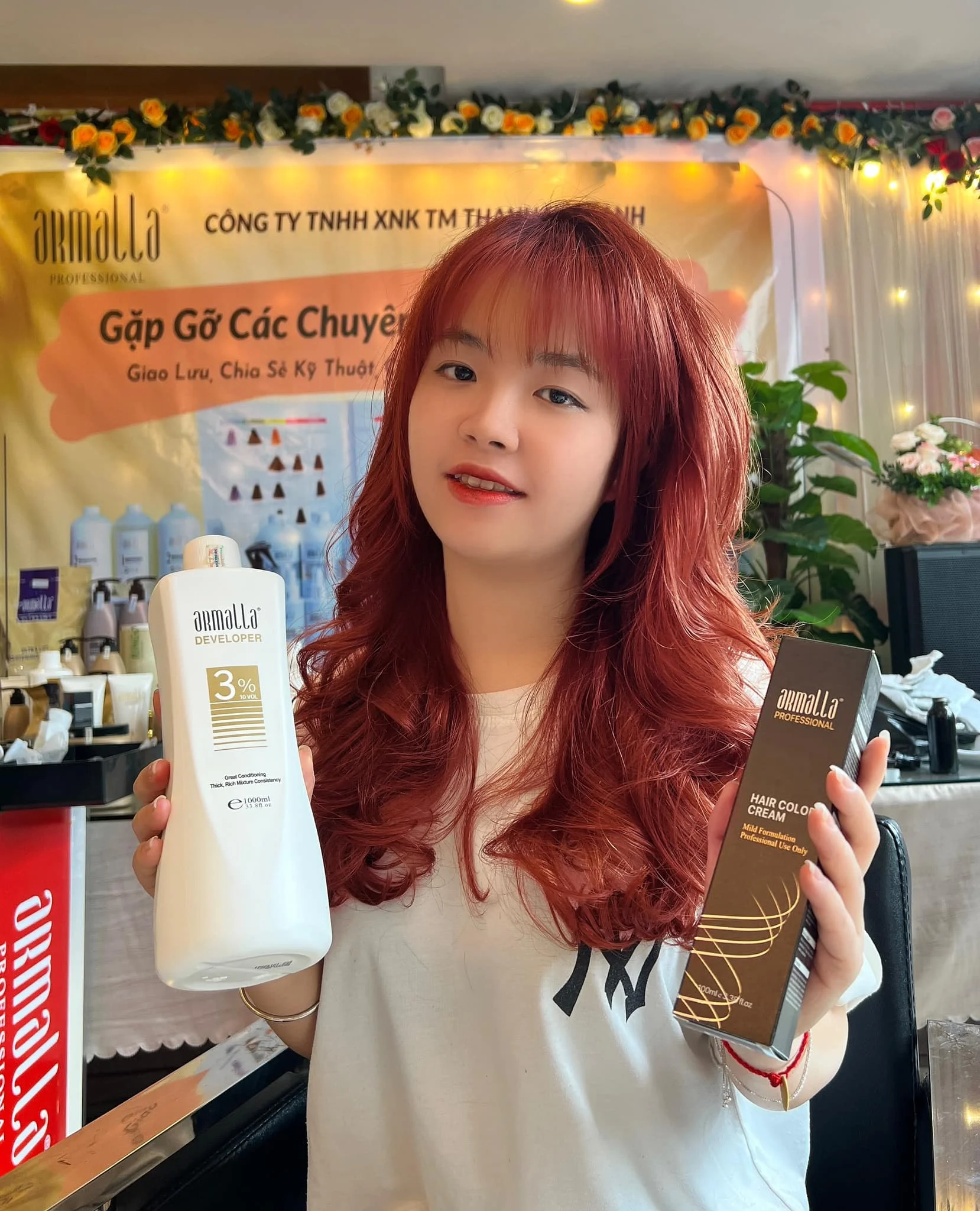 Barber Salon 3% 6% 9% 12% Hair bleaching permanent red color developer oxidant peroxide cream for hair grey dye color