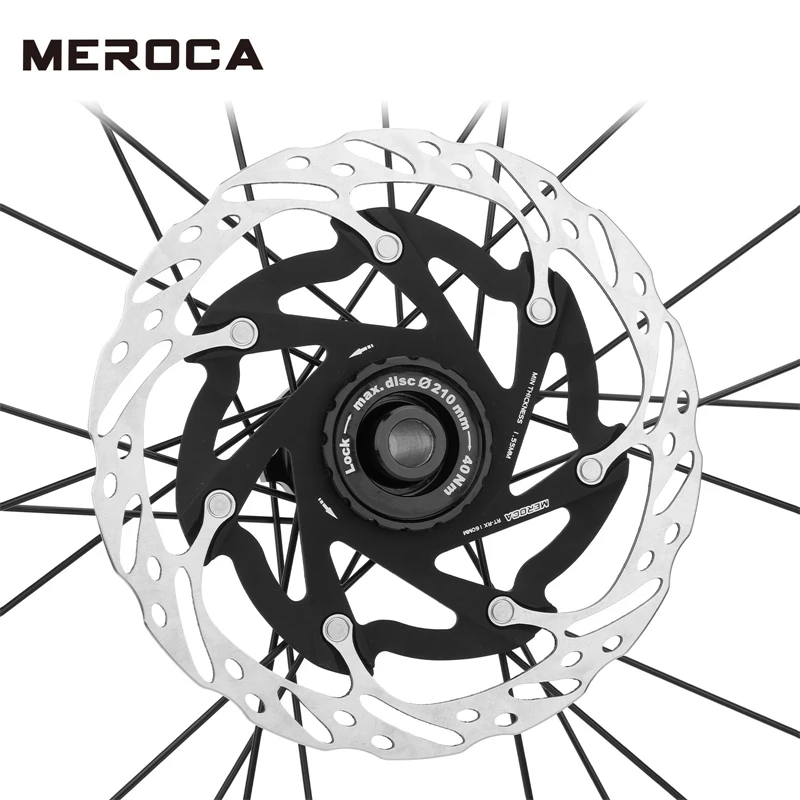 MEROCA RT-RX Mountain Bike 140/160mm Central Locking Rotor EIEIO High-carbon Steel Hydraulic Disc Brake Rotors Bicycle Parts