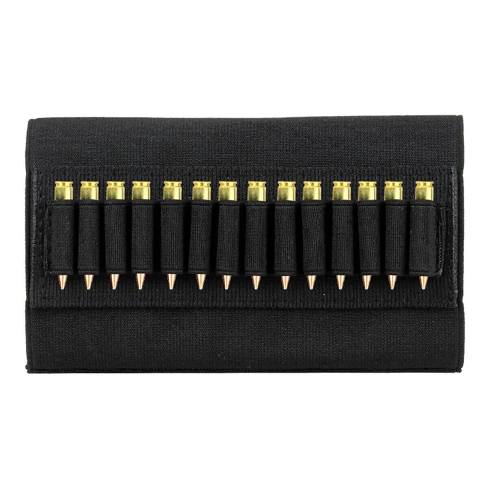Customized 14 Rounds Bullet Holder Butt stock Ammo Pouch Shell Holder for Outdoor Hunting