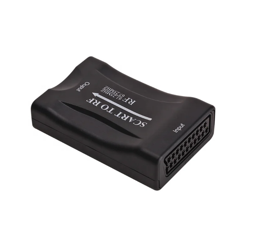 
SCART to RF Video Converter support RF67.25Mhz 61.25Mhz SCART Box to old TV 