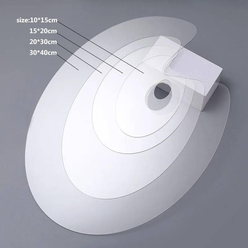 Customize Various Shapes Nail Art Painting Body Oil Painting Clear Acrylic Paint Palette