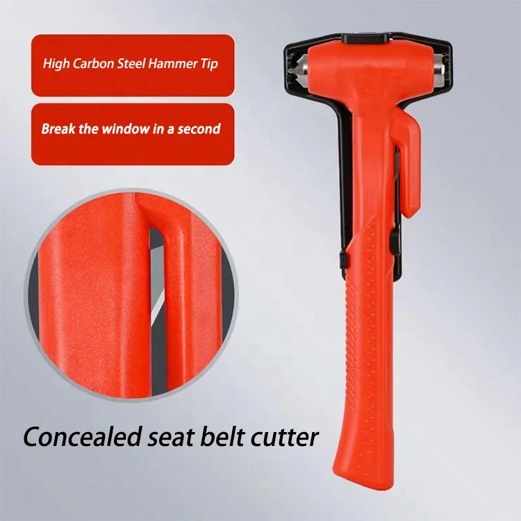 Bus Emergency Break Glass Car Safety Hammer Vehicle Emergency Tolls With Safety Belt Cutter