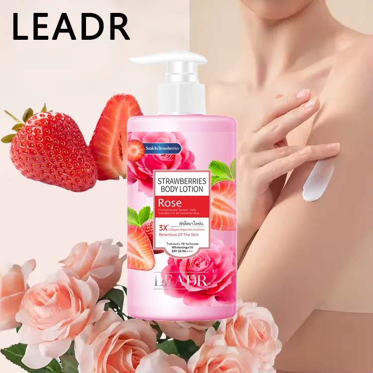OEM Whole Body Skin Anti Aging Wrinkle Silky Touch AHA BHA Collagen Kojic Acid Brightening Body Lotion