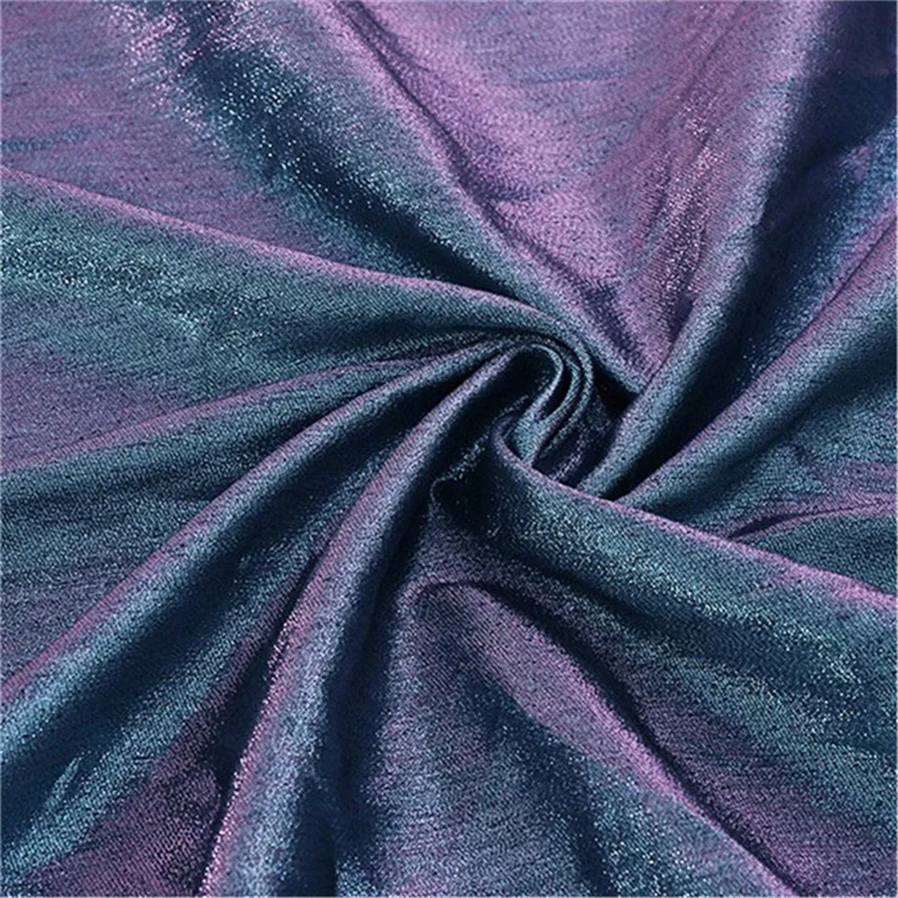 New Fashion Shiny Design Degree Color Gradient Brocade Fabric Jacquard Lurex Pink for Lady Dress Garment Home Textile