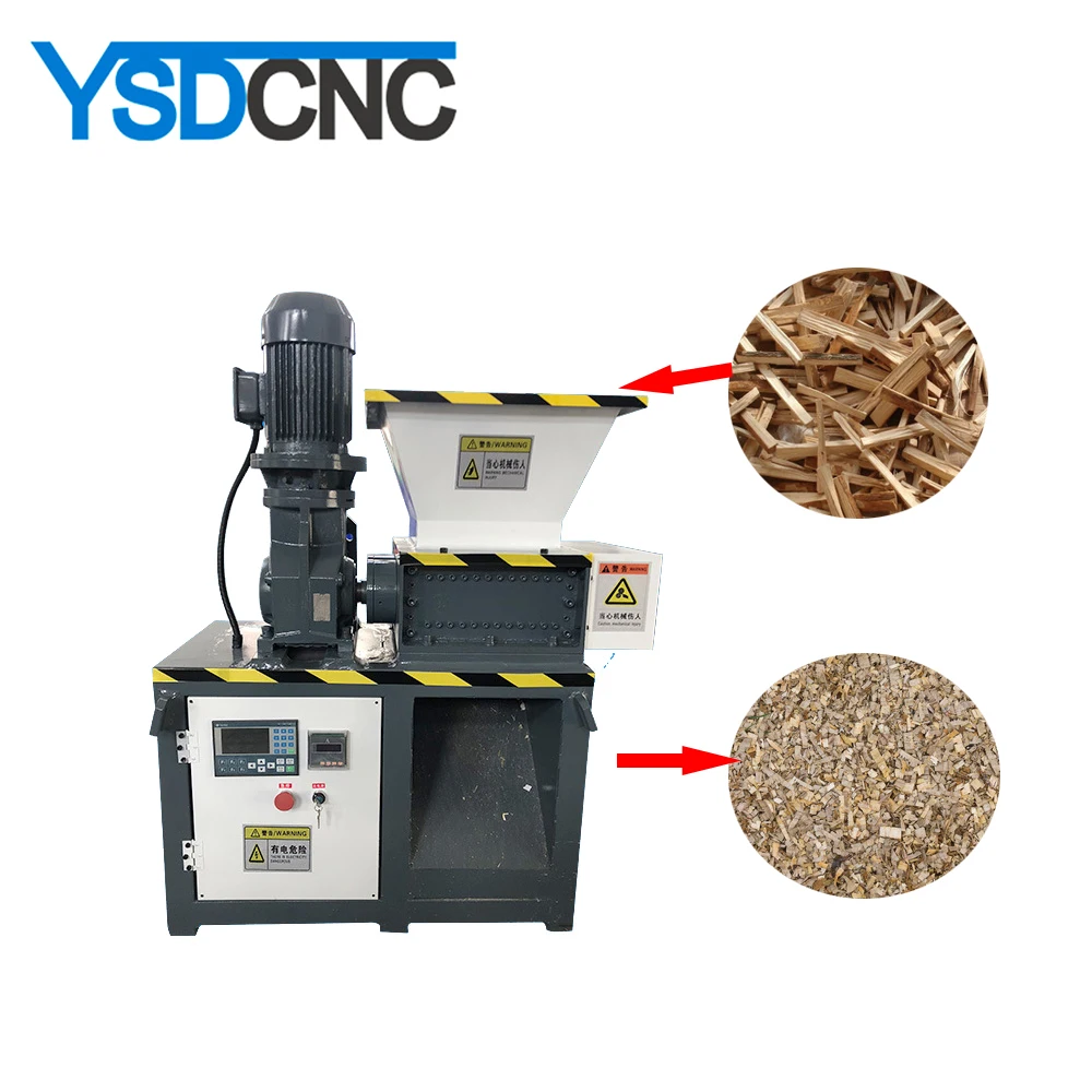 double shaft wool shredder machine