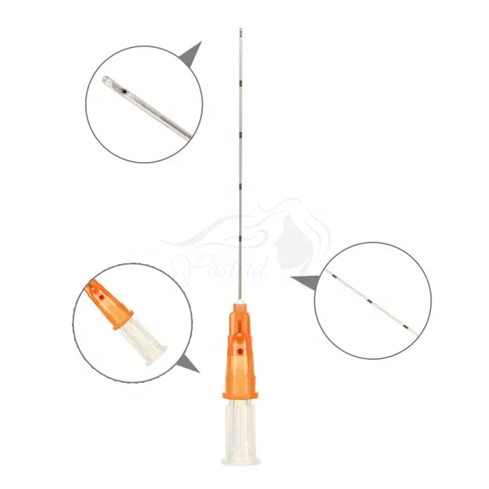 Medical Sterile Blunt Tip Cannula Needle 25G 50MM for Filler Injection With Stainless Steel