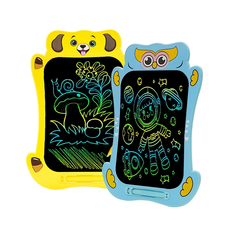 Cartoon Shape Digital Writing Pads Christmas Gifts for Kids Lcd Writing Tablet Drawing Board 8.5inch Colorful Drawing Tablet