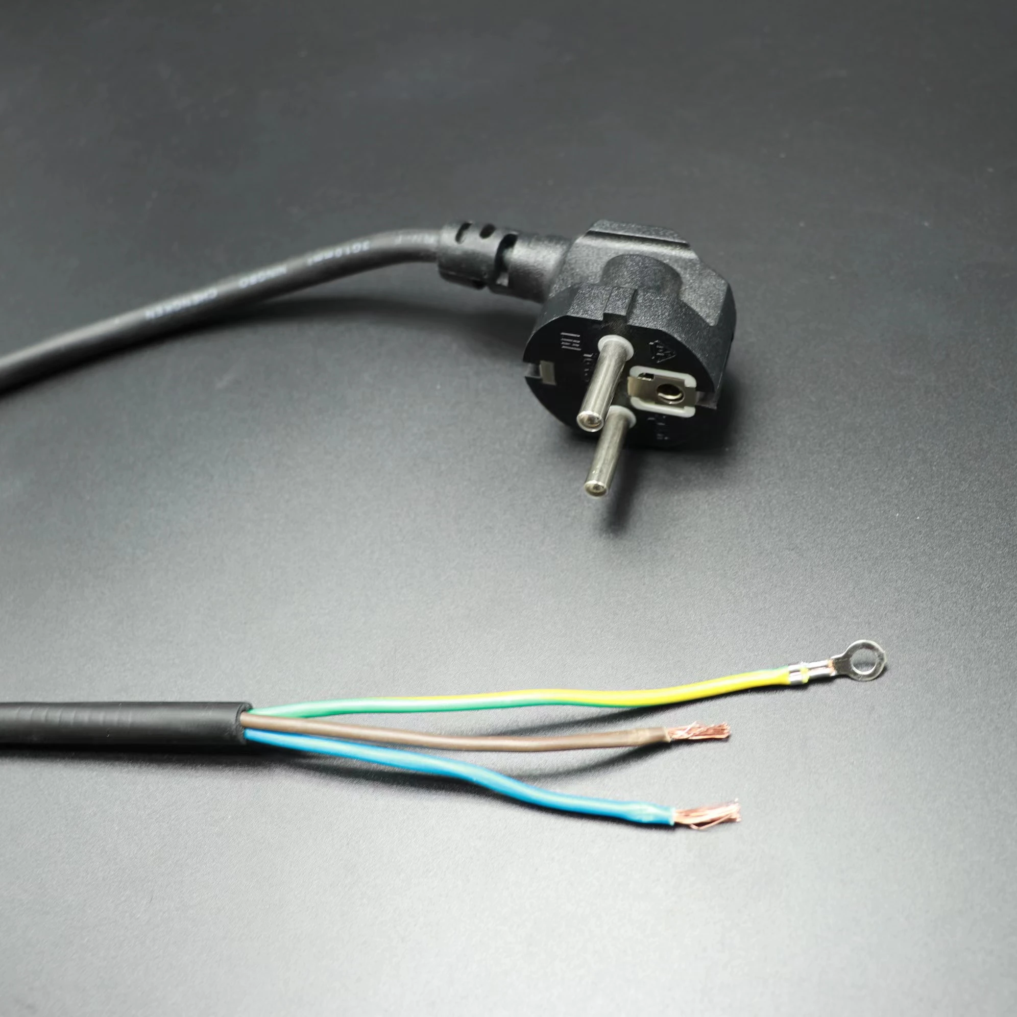 CHENGKEN 3 prong power cord European Standard 3Pin Plug to IEC C13 Power Cord 16A 250V