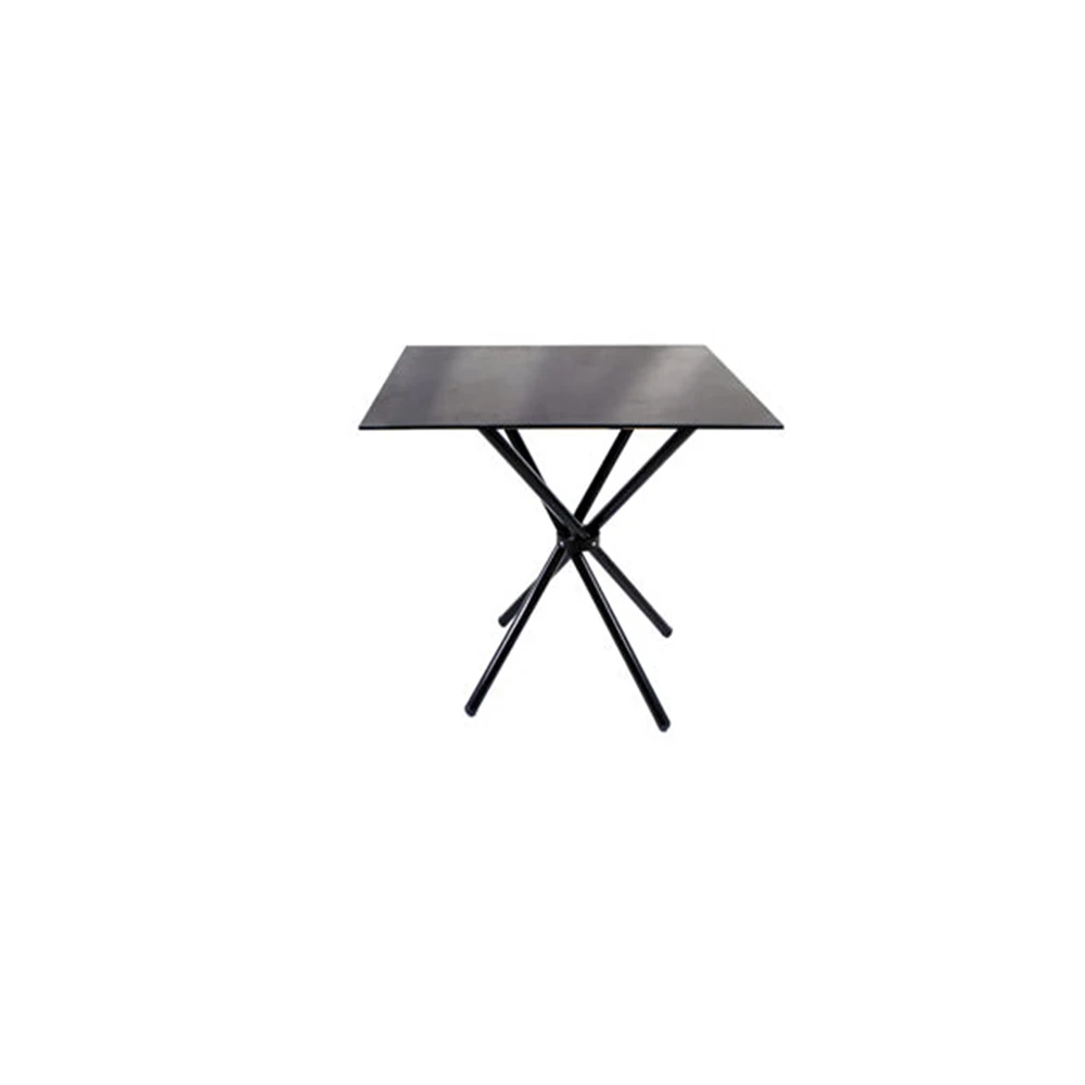 Black Square Glass Table