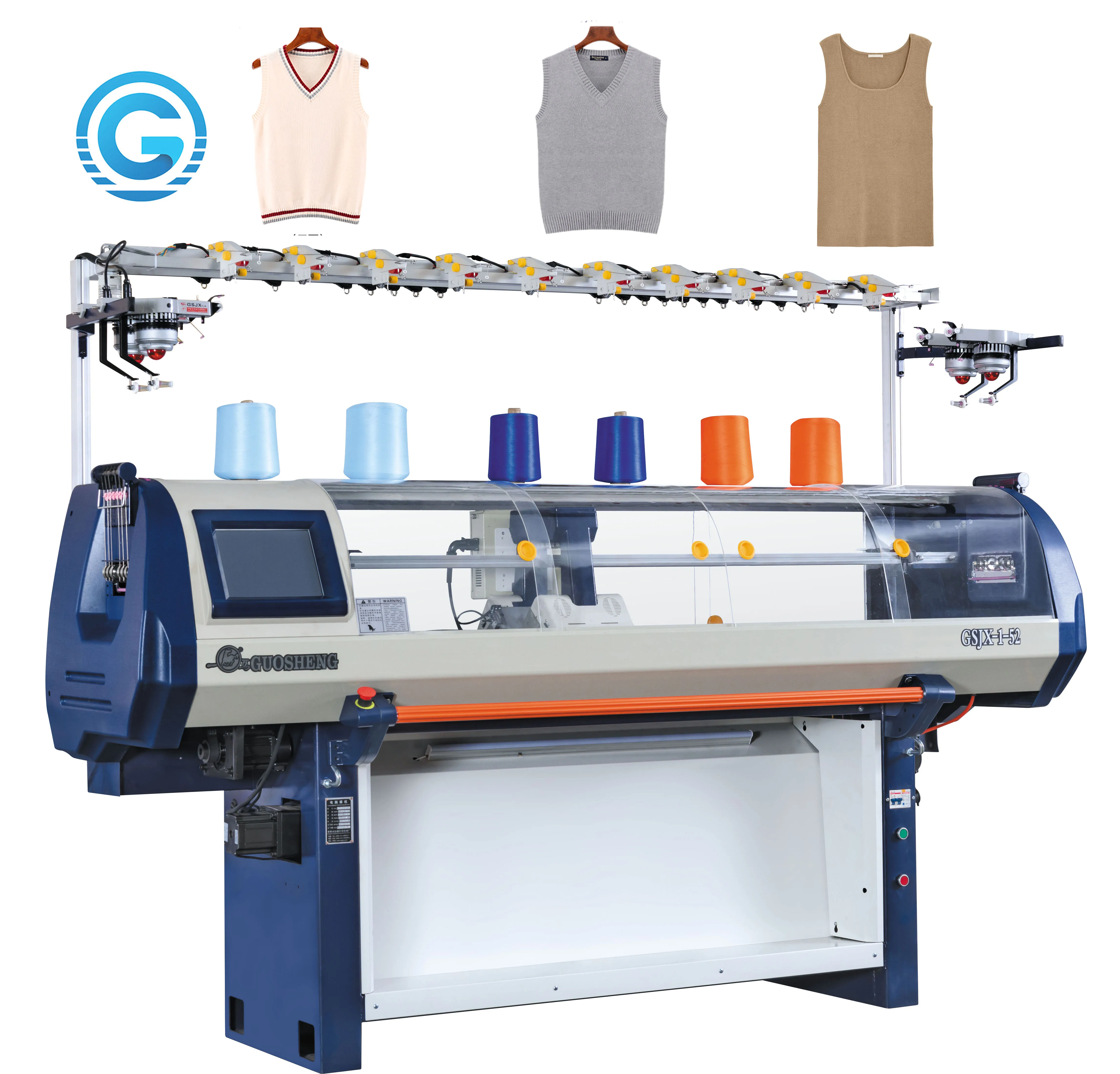 single system machines,automatic knitting machine for cotton yarn scarf, high quality computer flat knitting machine needle