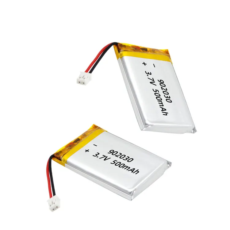 Factory direct sales 902030 3.7V 500mah lipo battery battery polymer rechargeable 902030 battery