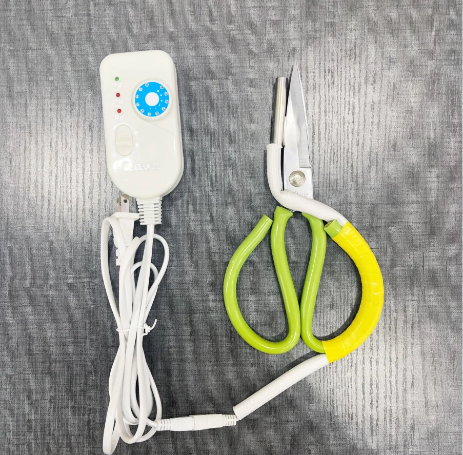clothing industry tailoring scissors powerful hot trimming scissors heating fabric scissors
