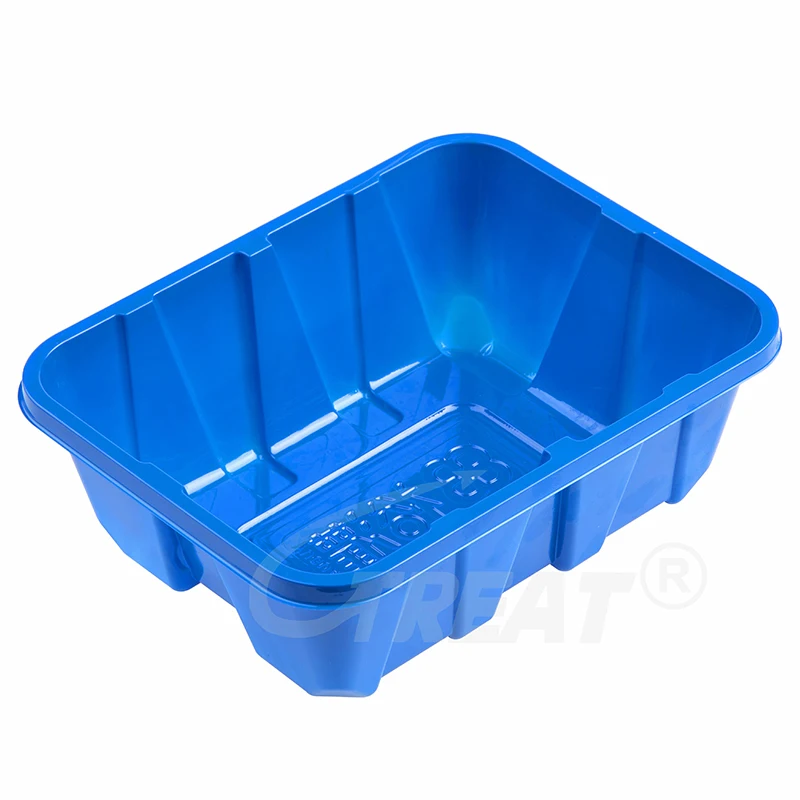 Recyclable 1000g Blue Color Plastic Punnets Mushroom container Food Container Fruit Packaging PET Packaging Blister Box YG460