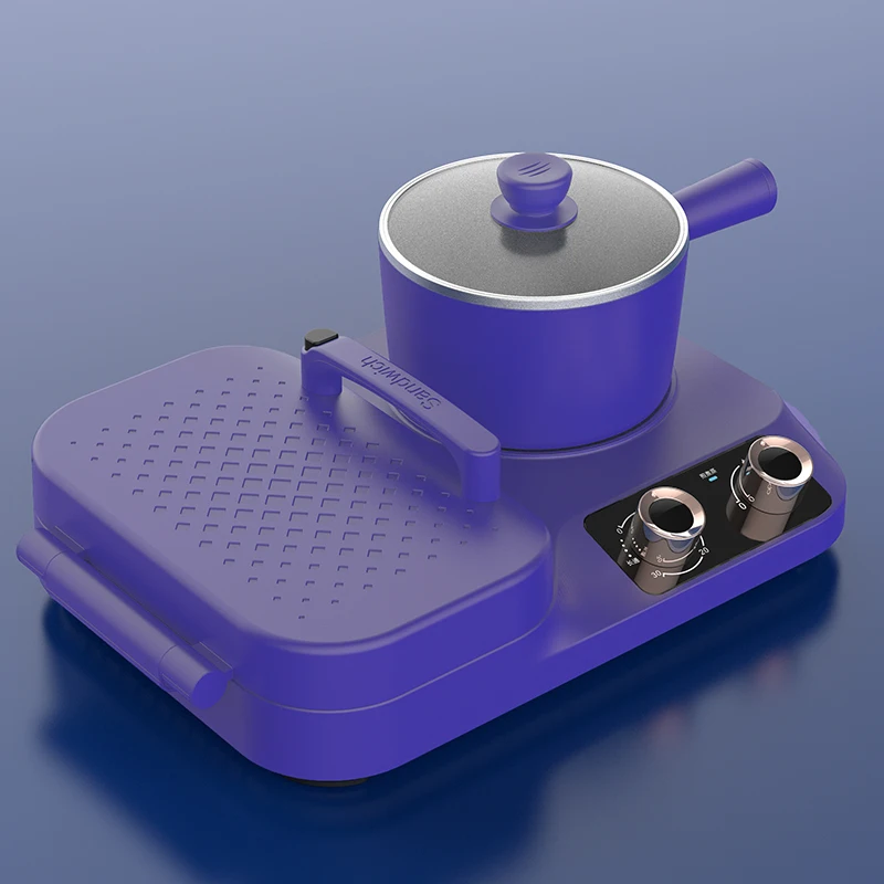 Wholesale 3 In 1 Sandwich Makers Mini Machine Grill Multi-Function Toaster Cooking Hot Breakfast Maker