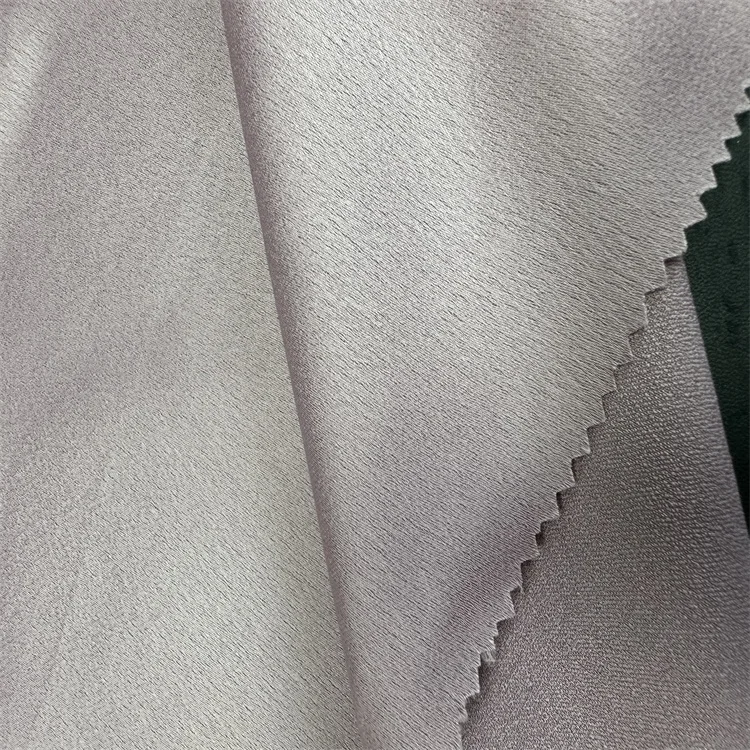 hot sale black side moss crepe satin fabric women dress fabric polyester fabric fashion