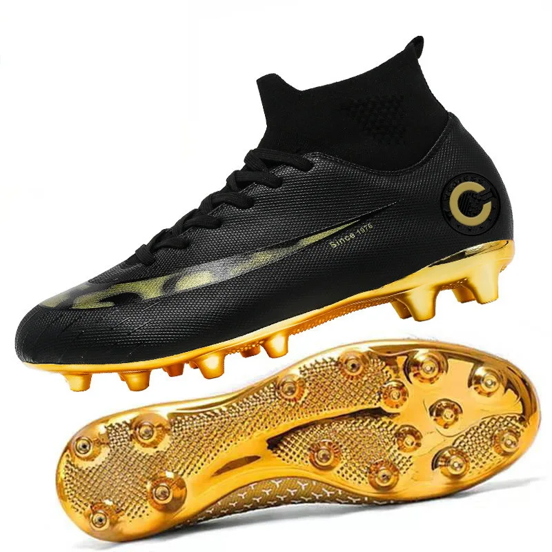 New High-Top Football Shoes Male Students Ag Broken Nails Soccer Boots Cleats Custom Soccer Sneaker For Phantom Soccer Boots
