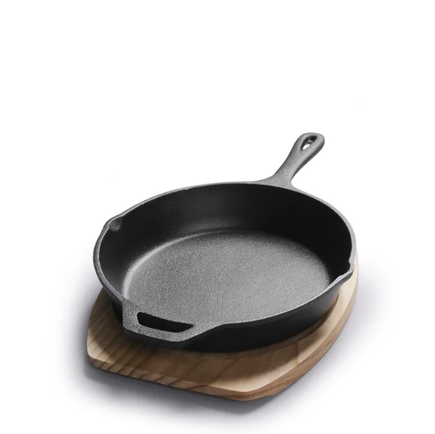 Amazon hot sale pre seasoning uncoated cast iron pot with handle