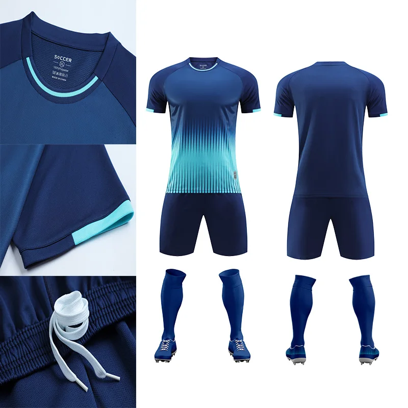 Custom Men Retro Soccer Wear For  Kit Jersey Set Football Uniform Club Soccer Uniforms