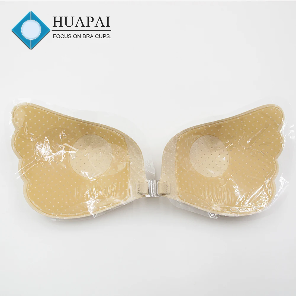 China factory silicone cloth adhesive bra push up strapless bra popular for evening dress