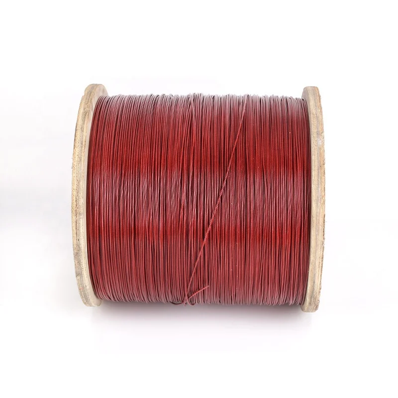 Professional manufacturer PVC/PA/PU plastic coated steel wire rope cable