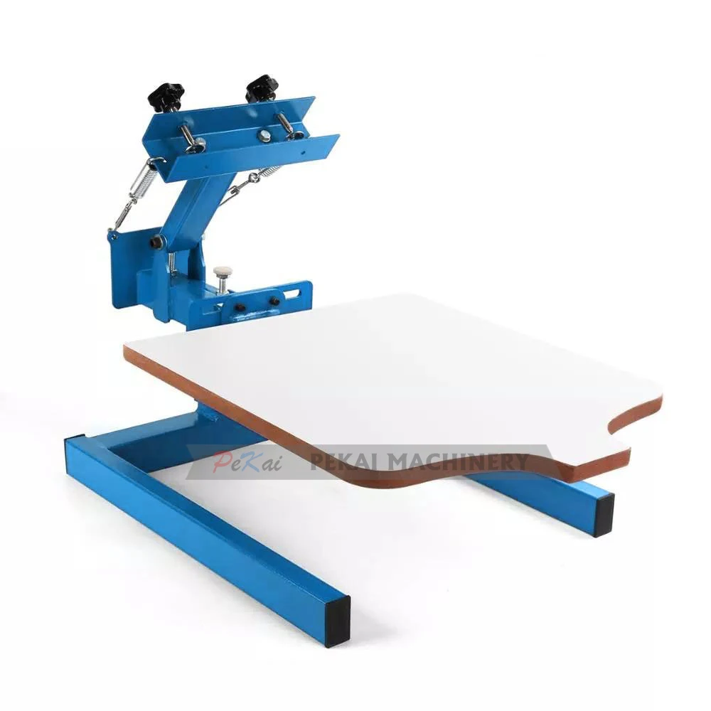 Single Color 1 Station Silk Screen Printer T shirt Press Screen Printing Machine