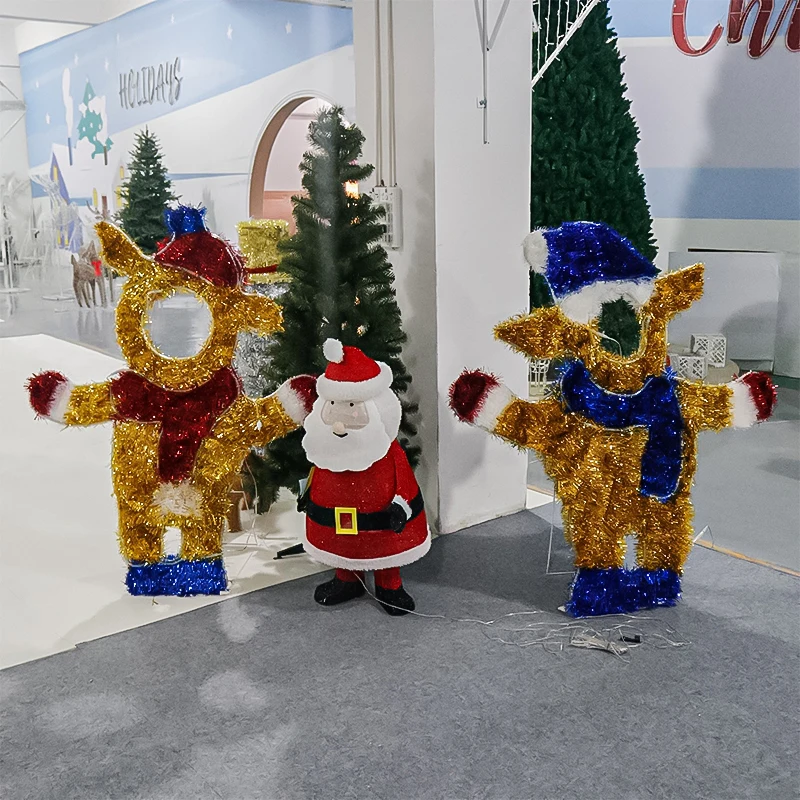 LED Photocall Photo Frame light Christmas Light Up Decoration 2d Motif Light