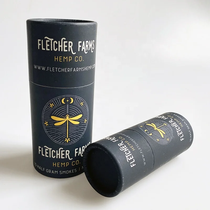 10ml bottle brand printing cylinder perfume cardboard paper tube box for dropper bottle