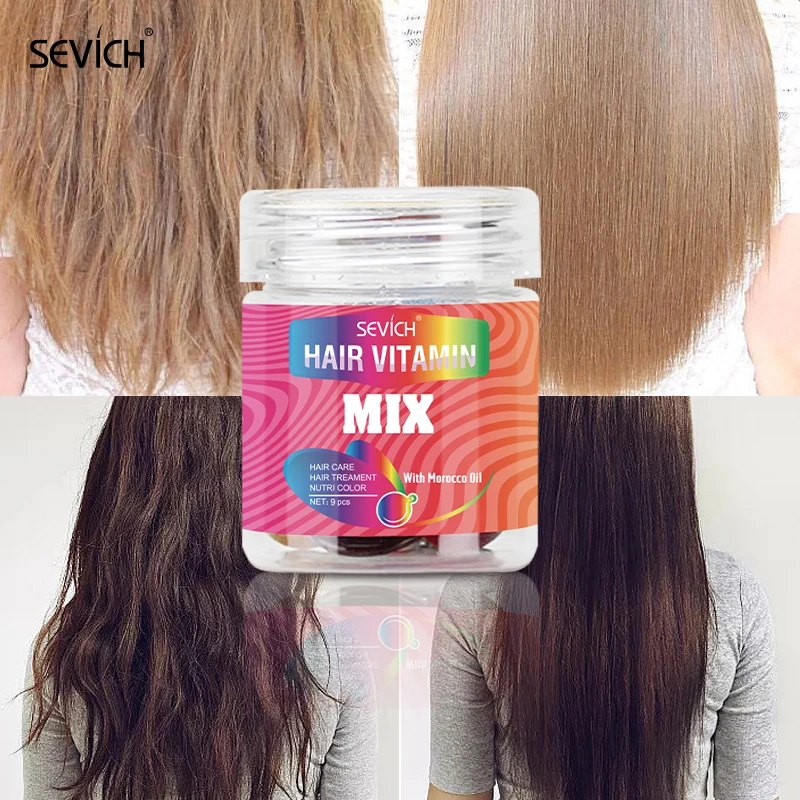 Moroccan Hair Repair Oil Capsules Smooth Care Treatment Hair Growth Vitamin Capsule Serum