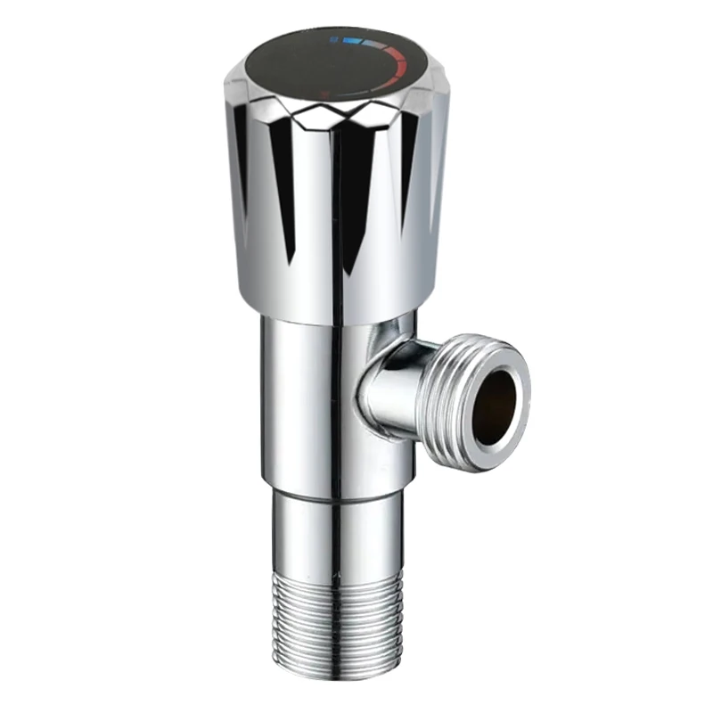 Chrome Plated Angle Valve for Bathroom Brass angle stop check Shut off water  angle stop valve for toilet faucet