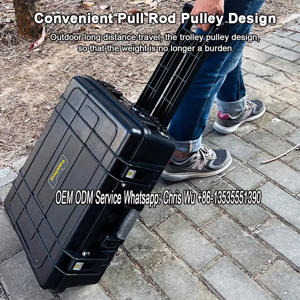 Portable Power Station Solar Generator 3000W With 300W Solar Panel For Outdoor Use