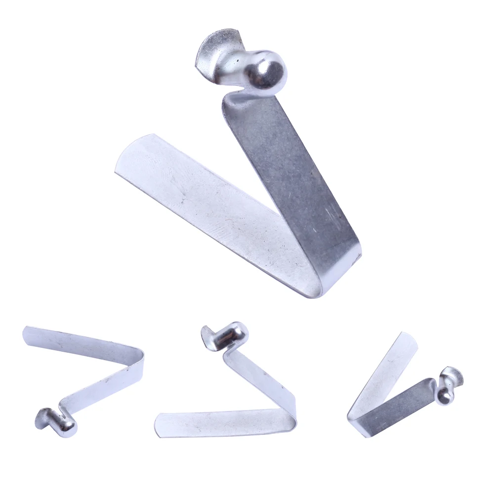 Manufacture Single Stainless Steel Pole Spring Button Clips For Tube 22-28mm
