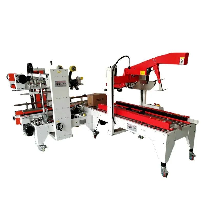 Factory Direct Automatic Carton Sealing Packing Production Line Commercial Cardboard Tape Sealer Packing Machine Line Customized