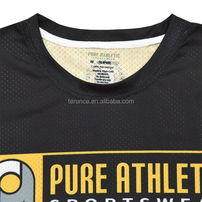 Pure wholesale top sale custom polyester tshirts print logo for men and women