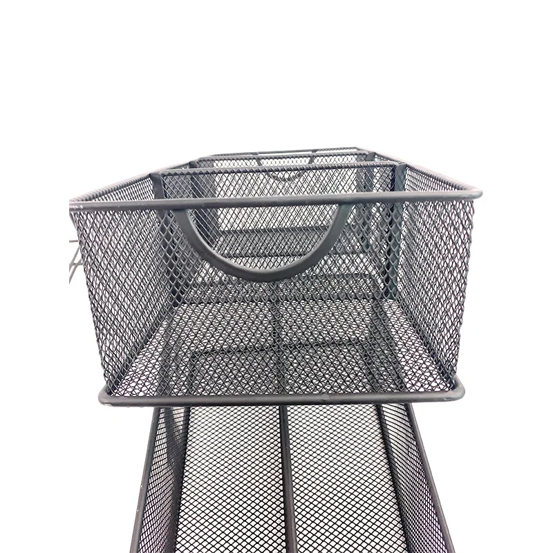 2 Tier Mesh Sliding Cabinet Organizer Stackable 2-Tier Under-Sink Cabinet Organizer with Sliding Storage Drawer