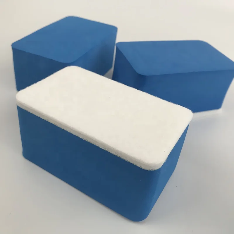 Car glass wash sponge block with the use of chemicals grinding decontamination wool felt clean sponge block