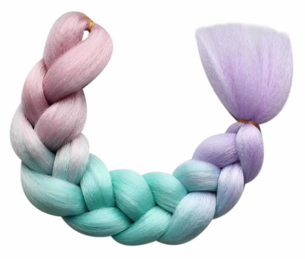 Wholesale 24 Inch Water Setting Jumbo Yaki Hair Extension Pre stretched Braiding Twisted 3 color Braid Synthetic Hair