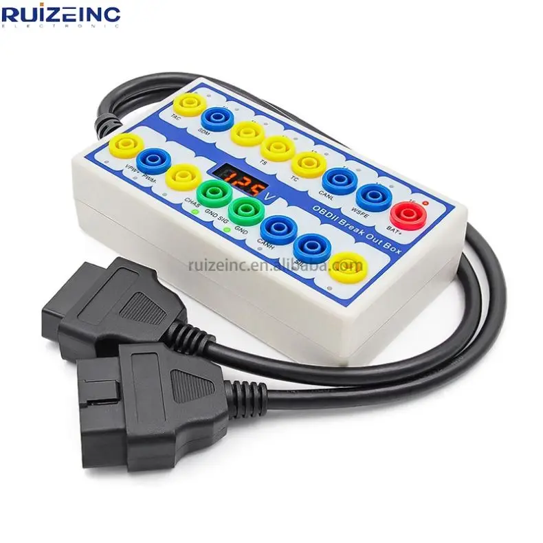 OBDII Protocol Detector & Break out Box OBD2 Detector Signal Adapter Box