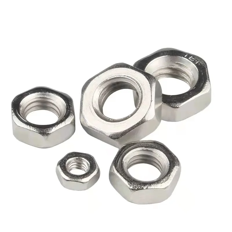 Hex head nuts Din 934 Din934 M4 M6 M8 M10 M12 M16 M24 Zinc plated carbon steel hex nuts