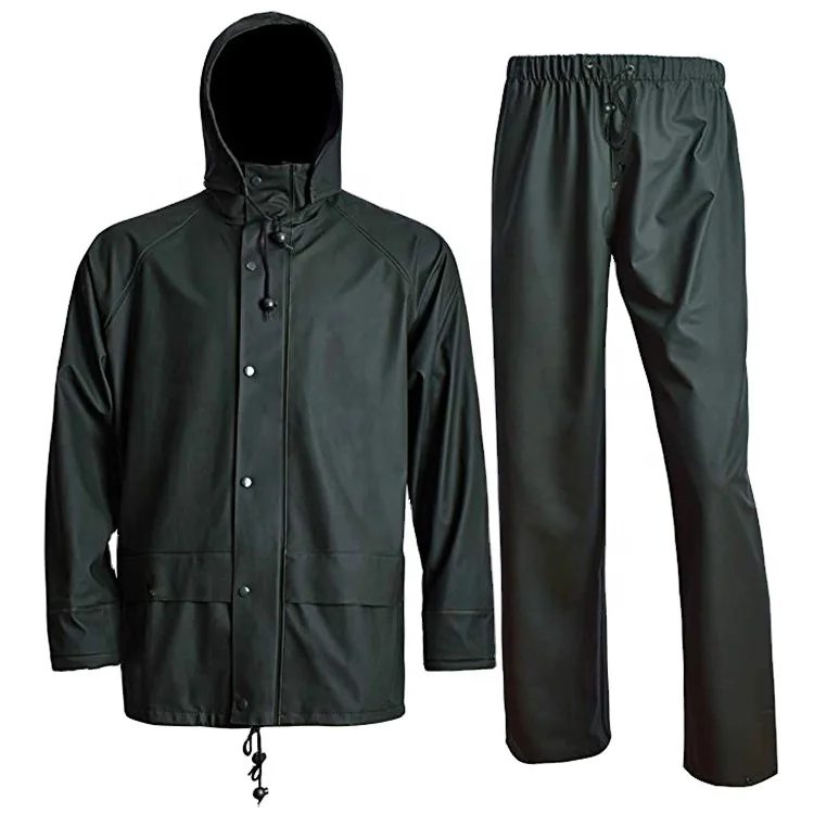 
Waterproof Rain Jacket Rain Coat Weather Gear 3-Piece Suit raincoats for adults waterproof 