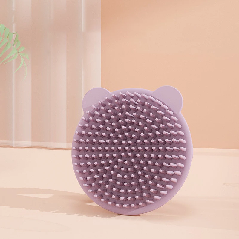 High  Quality  Baby Bath Brush Silicone Comfortable Toddler Hair Brushes Soft Anti-Stratch Head Massage