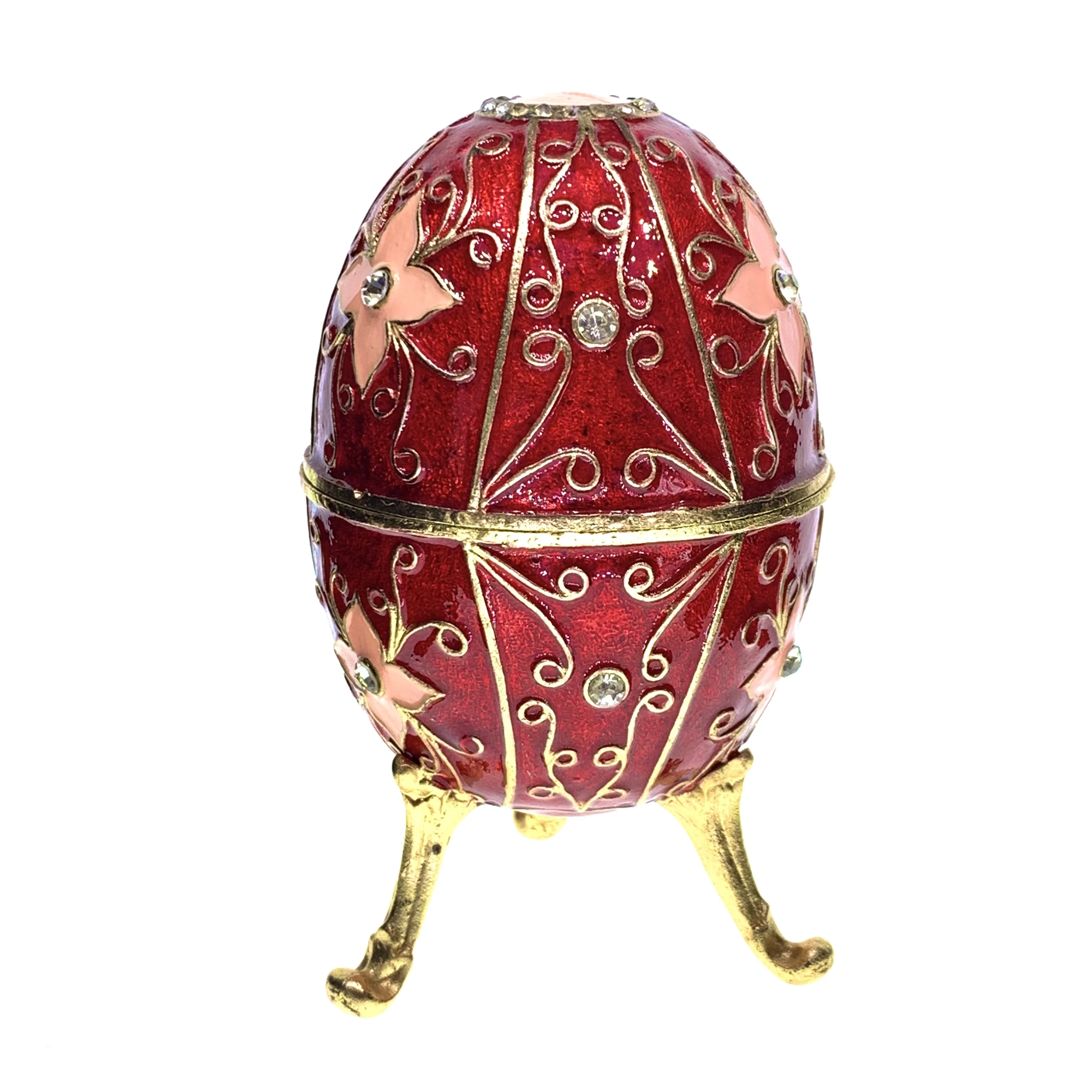 Эмалированная Оловянная ткань красивый дизайн цена на яйцо faberge для домашнего декора (QF3464)