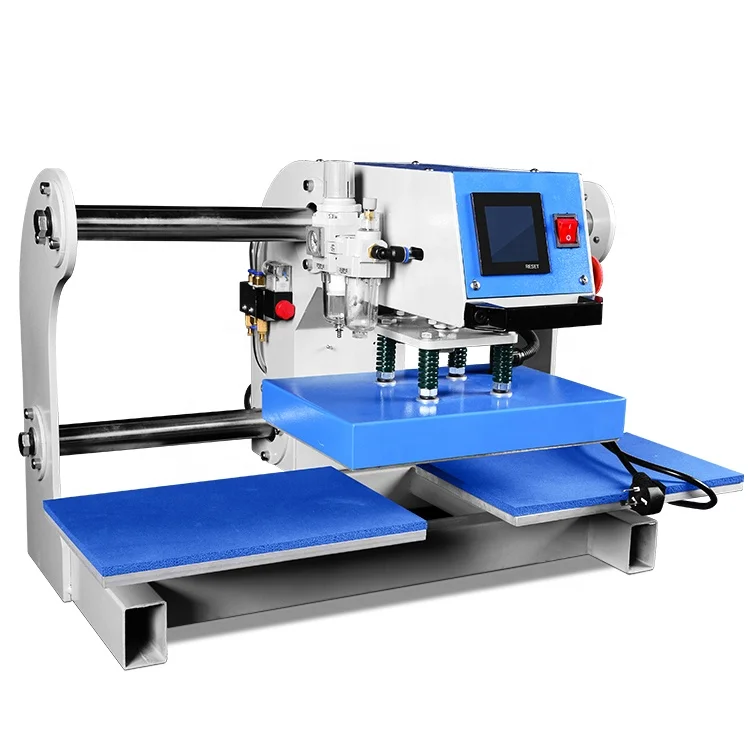 Shenzhen Manufacturer T-shirt Logo Label Vinyl Pneumatic Heat Press Machine for 8x8 inch automatic heat press DTF