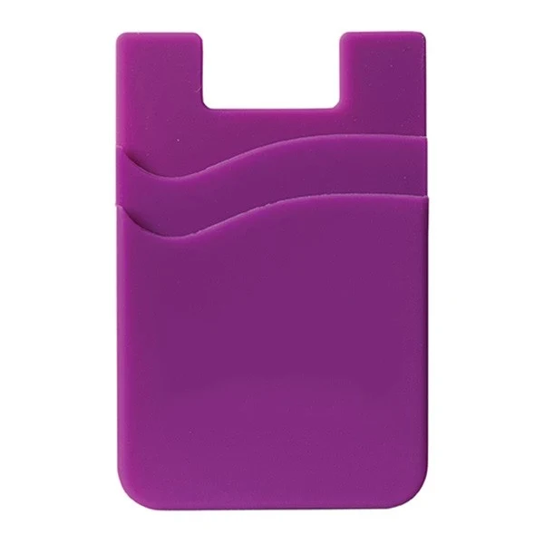 silicone mobile phone card holder silicone card holder