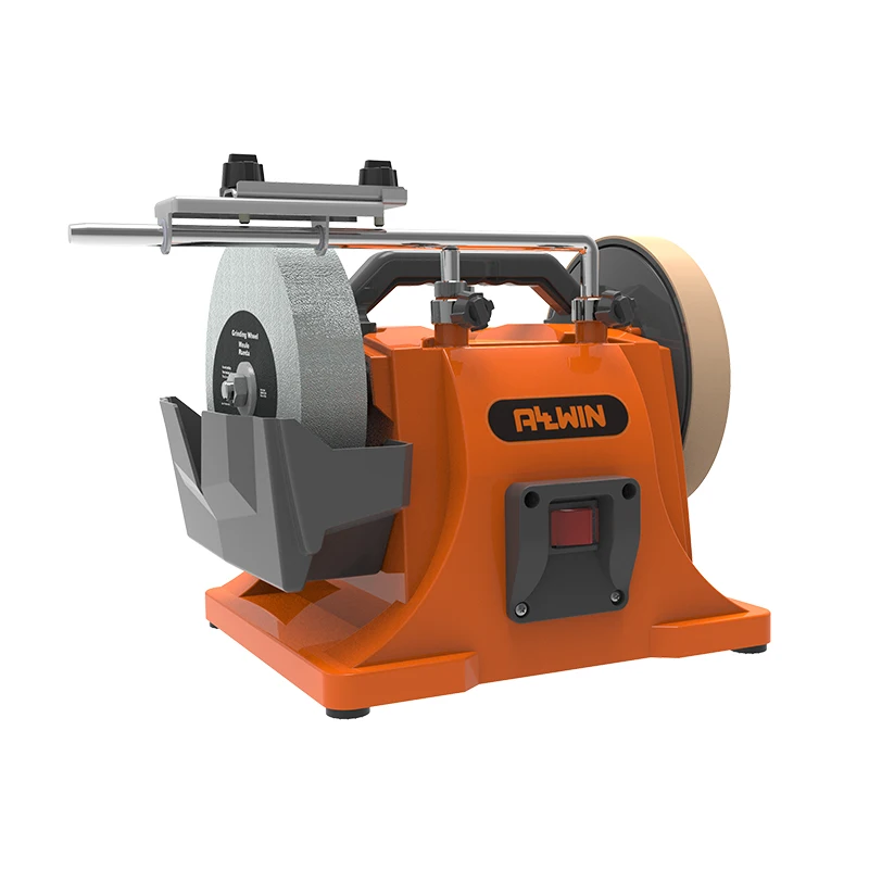 Electric Disc Sharpener Water Cooled Bench Grinder Knife Scissors Sharpening Machine DIY 150W Grinding Wheel Kino Allwin 200mm